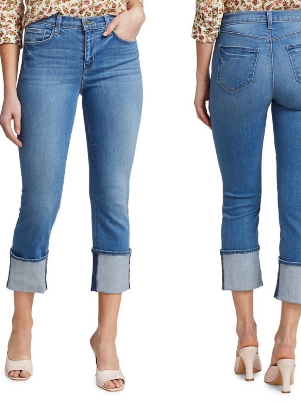 L’AGENCE Camilla High Rise Cuffed Denim Jeans Size 26